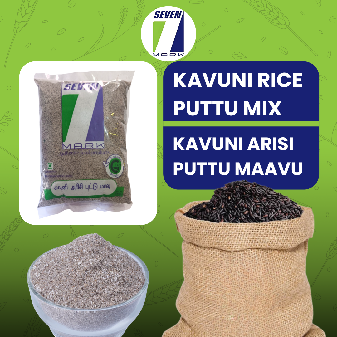 Organic Kavuni Arisi Puttu Maavu / Black Rice Puttu Flour