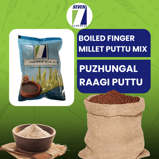 Organic Ragi Puttu / Boiled Ragi Puttu